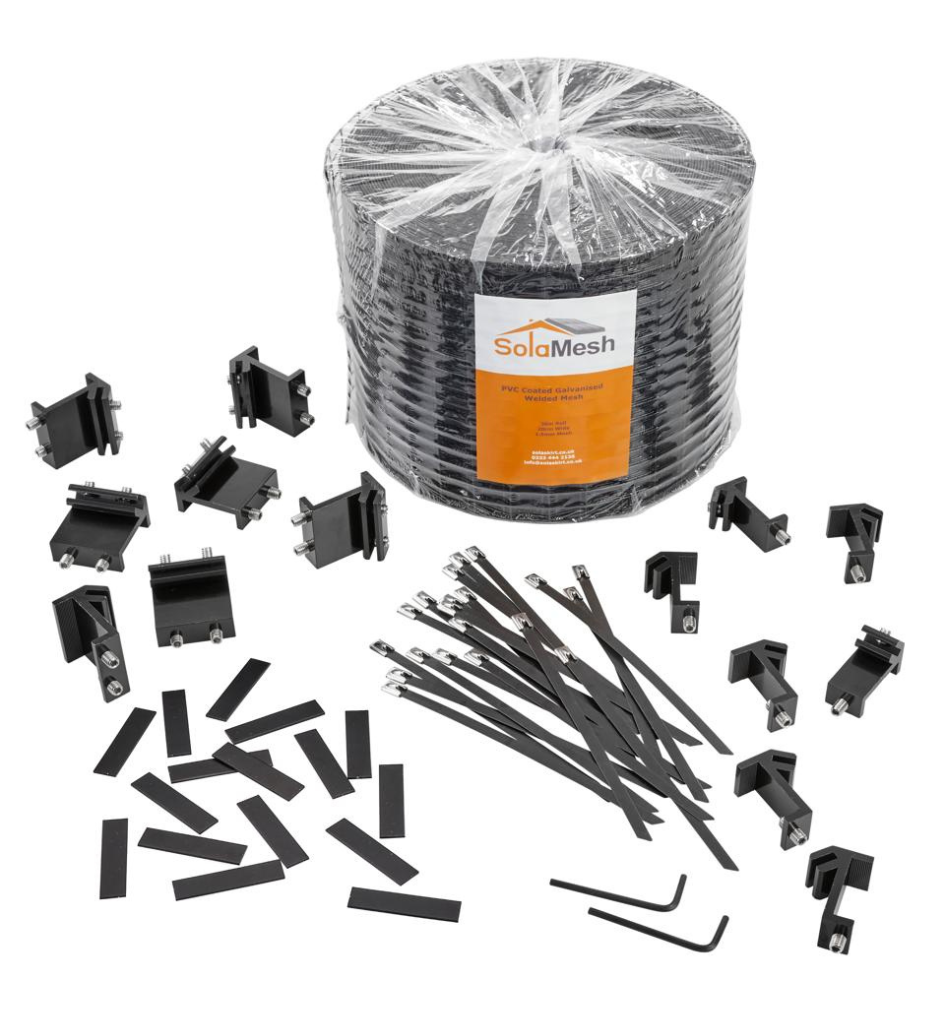 SolaMesh &#8211; 30m kit with SolaSkirt clamps